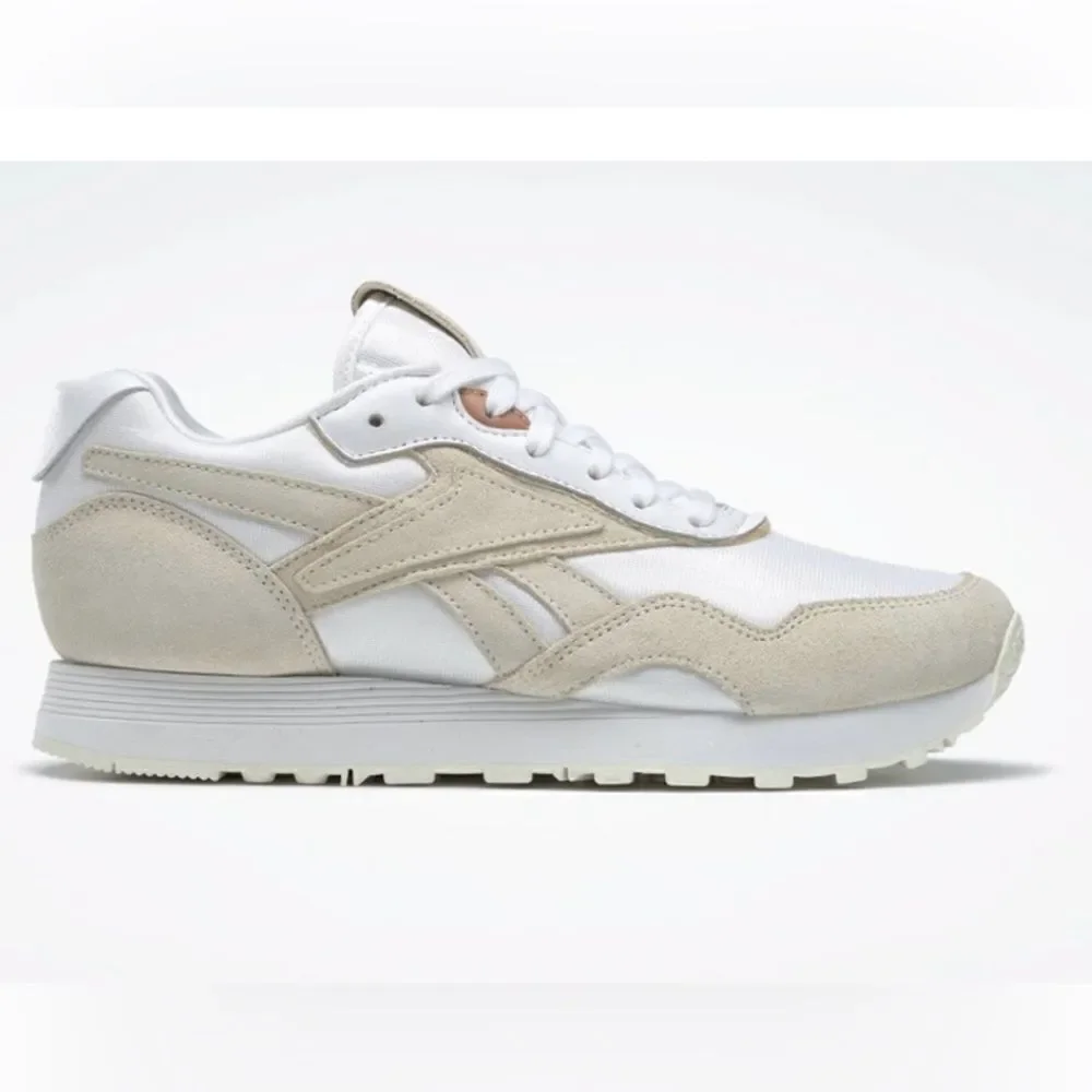 Victoria Beckham White and Beige Athletic Sneakers